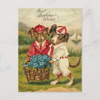 Vintage Birthday Postcard by Vintage_Gifts at Zazzle
