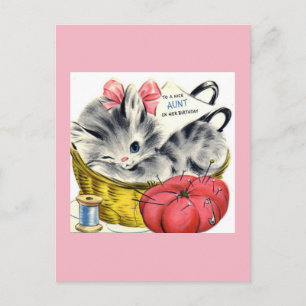 Vintage Birthday Postcard