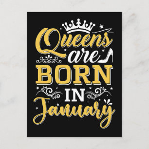 Vintage Birthday Queen Retro 2026 Celebration Holiday Postcard