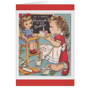 Vintage Birthday - To a Sweet Granddaughter, Cards