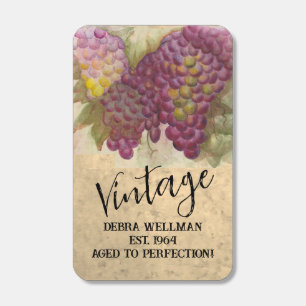 Vintage Birthday Vineyard Wine Theme Matchboxes