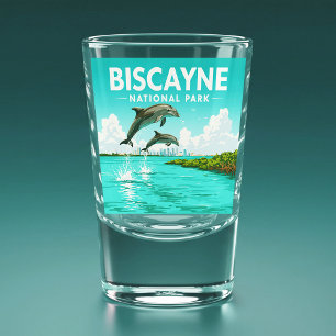 Vintage Biscayne National Park Shot Glass