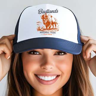 Vintage Bison – Badlands National Park Trucker Hat