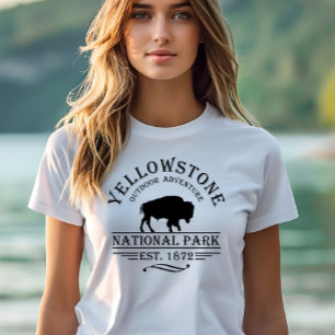 Vintage Bison Yellowstone National Park T-Shirt