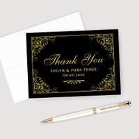 Vintage Black and Gold Art Deco Wedding