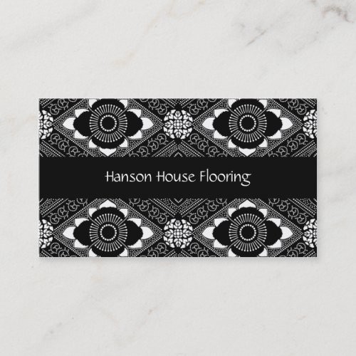 Vintage Black and White Business Card