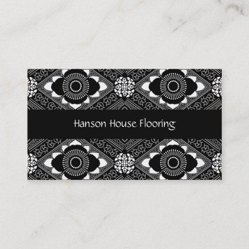 Customizable Vintage Black and White Business Card