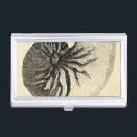 Vintage Black and White Conch Shell Business Card Case<br><div class="desc">Get this unique black and white Conch seashell image on your next product. This amazing,  sepia background with a Black and White Conch will look great on anything. Take the beach with you everywhere you go.</div>