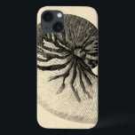 Vintage Black and White Conch Shell iPhone 13 Case<br><div class="desc">Get this unique black and white Conch seashell image on your next product. This amazing,  sepia background with a Black and White Conch will look great on anything. Take the beach with you everywhere you go.</div>