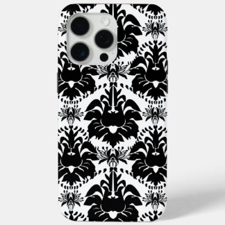 Vintage Black and White Damask iPhone 15 Pro Max Case