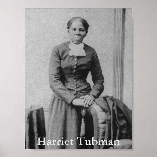 Vintage Black and White Photo of Harriet Tubman Poster