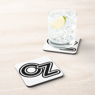 Vintage Black and White Wizard of Oz Fairy Tale Beverage Coaster