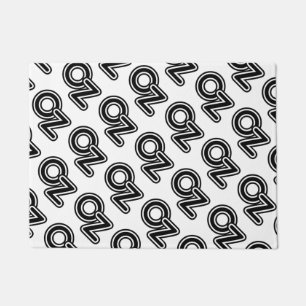 Vintage Black and White Wizard of Oz Fairy Tale Doormat