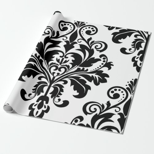 Vintage Black and White Wrapping Paper