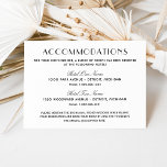 Vintage Black Art Deco Wedding Accommodations Enclosure Card<br><div class="desc">Vintage style wedding accommodation card cards feature elegant and glamorous art deco style fonts,  a classic black and white color scheme,  and text that can be personalized for your specific needs.  This version includes two hotels and reservation information.</div>