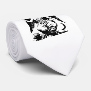 Vintage Black Baphomet Neck Tie