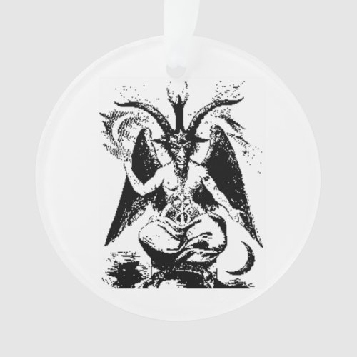 Vintage Black Baphomet Ornament