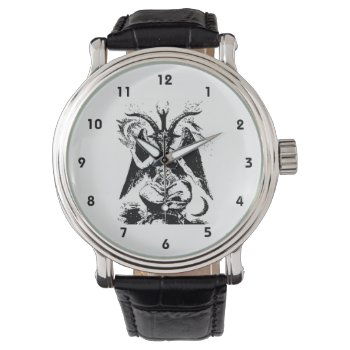 Vintage Black Baphomet Watch by DevilsGateway at Zazzle