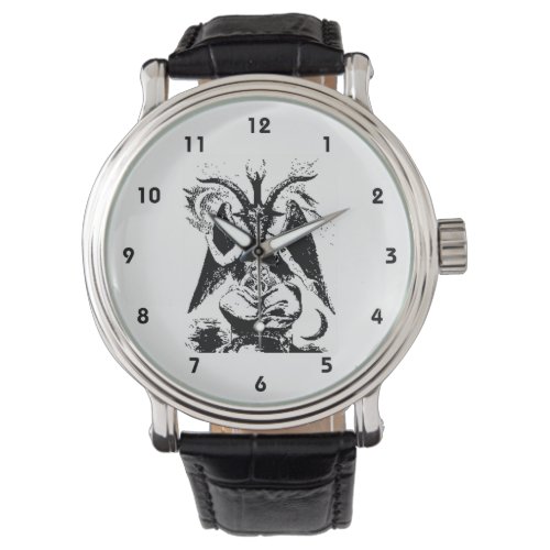 Vintage Black Baphomet Watch