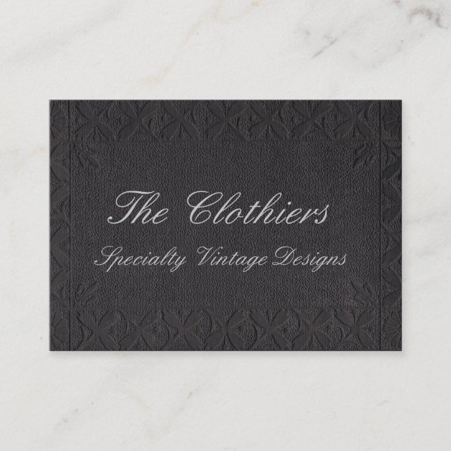 Vintage Black Book Business Card (Front)