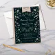 Vintage Black Book Cover Wedding Rehearsal Dinner Invitation