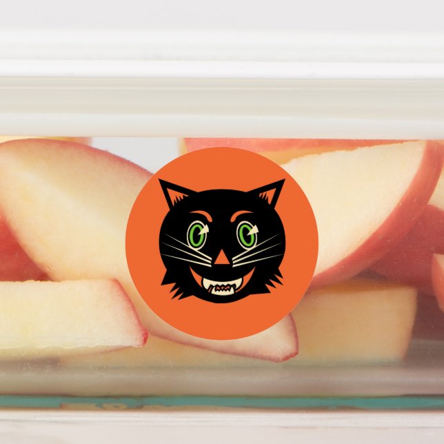 Vintage Black Cat Kids' Labels (Affixed)