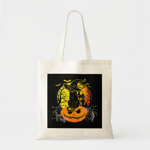 Vintage Black Cat Witch Scary Costume 150 Tote Bag