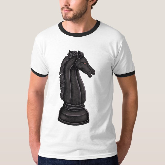 Vintage black chess piece T-Shirt (Front)