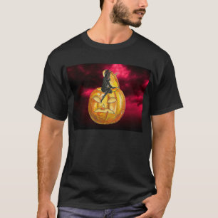 Vintage Black Devil on Jack o' Lantern T-Shirt