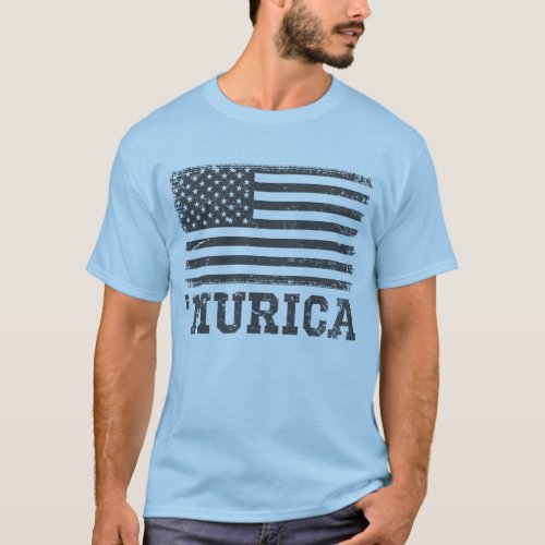 Vintage Black Flag Murica T_Shirt