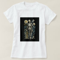 Vintage Black Gothic | Floral Skeleton Halloween