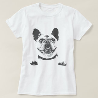 Vintage Black Grey French Bulldog Graphic T-Shirt