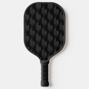 Vintage Black Grunge American Flag Pattern Pickleball Paddle