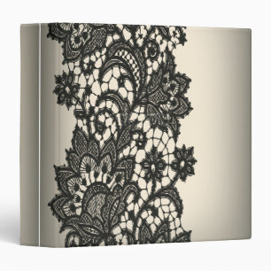Vintage black Lace beige Paris Albumn Binder