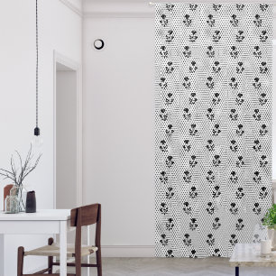 Vintage Black Lace Blackout Curtains