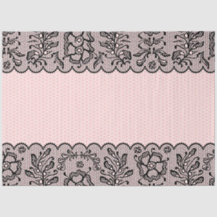 Vintage Black Lace decoupage Tissue Paper
