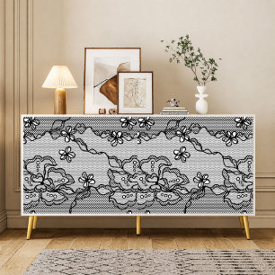 Vintage Black Lace decoupage Tissue Paper