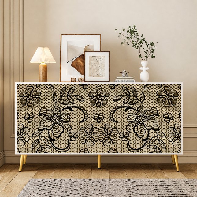 Vintage Black Lace decoupage Tissue Paper (Creator Uploaded)