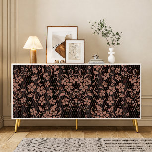 Vintage Black Lace decoupage Tissue Paper