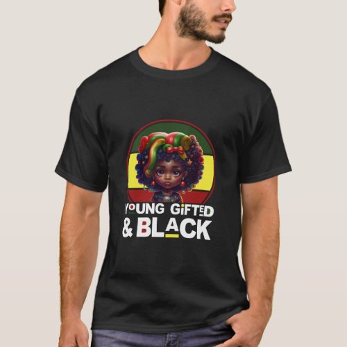 Vintage Black Month History Young ed Kids Baby Gir T_Shirt