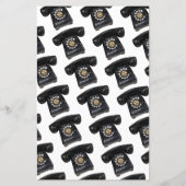 Vintage Black Rotary Phone (Back)