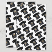 Vintage Black Rotary Phone (Front/Back)