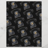 Vintage Black Rotary Phone (Back)