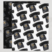 Vintage Black Rotary Phone (Front/Back)