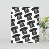 Vintage Black Rotary Phone (Standing Front)