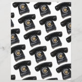 Vintage Black Rotary Phone (Front)