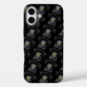 Vintage Black Rotary Phone iPhone 16 Plus Case