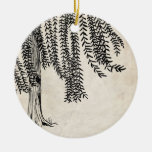 Vintage Black Weeping Willow Tree Ceramic Ornament at Zazzle