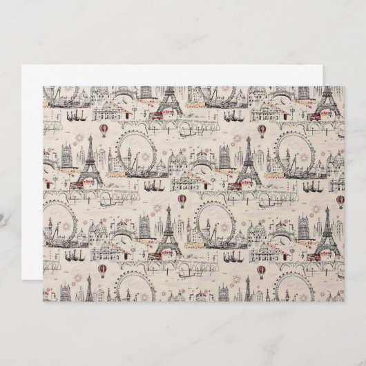 Vintage Black & White Europe Images (Front/Back)