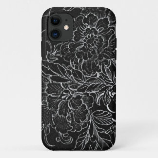 Vintage Black & White Floral iPhone 11 Case